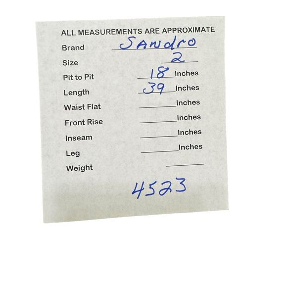 Sandro Womens Black Sleeveless Dress Open Keyhole Back (full) Crew Neck 2 / Med - Picture 11 of 13